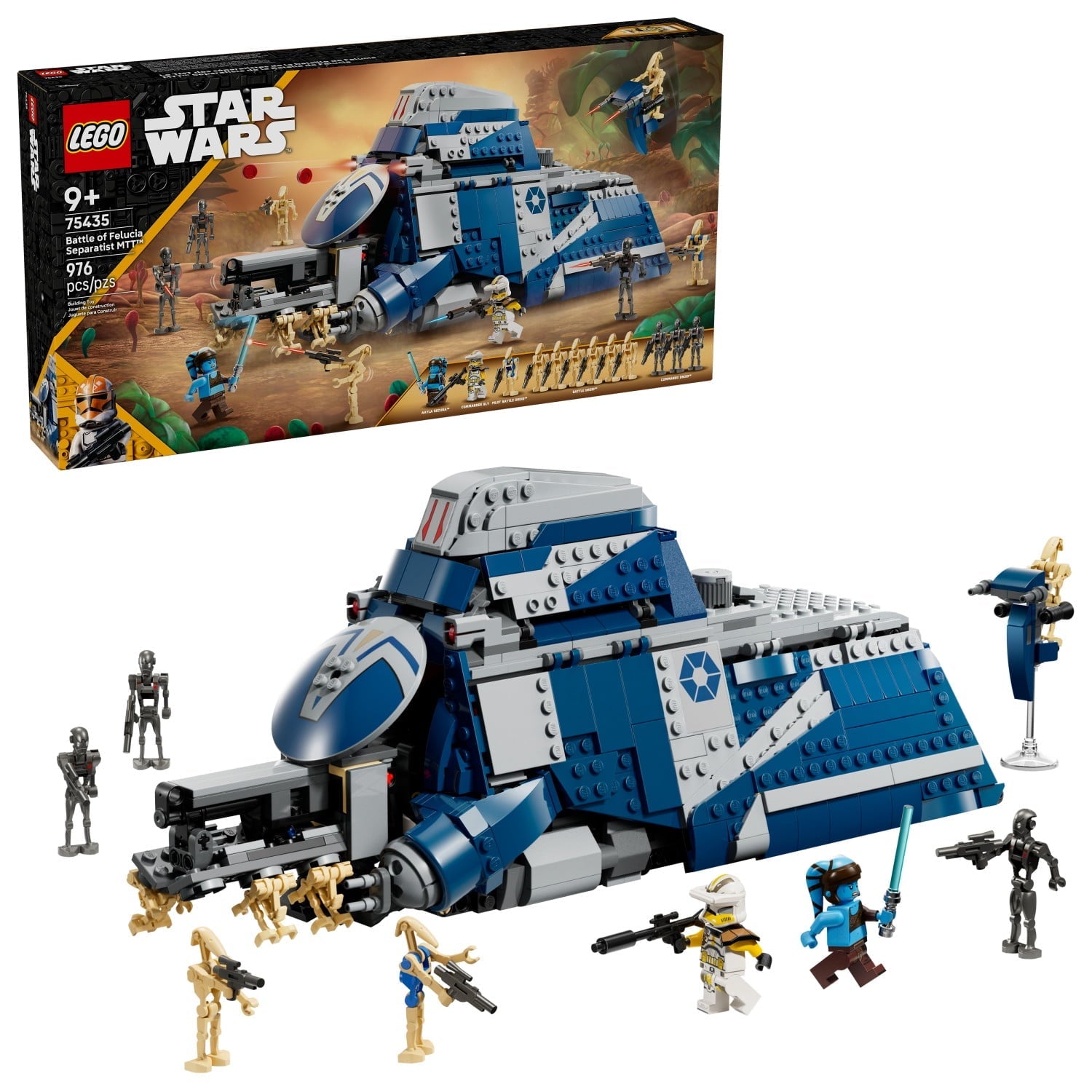 LEGO Star Wars: The Clone Wars Battle of Felucia Separatist MTT Building Toy for Kids - Building Blocks for Pretend Play or Room Decor - Collectible Gift Idea for Boys & Girls, Ages 9+ - 75435